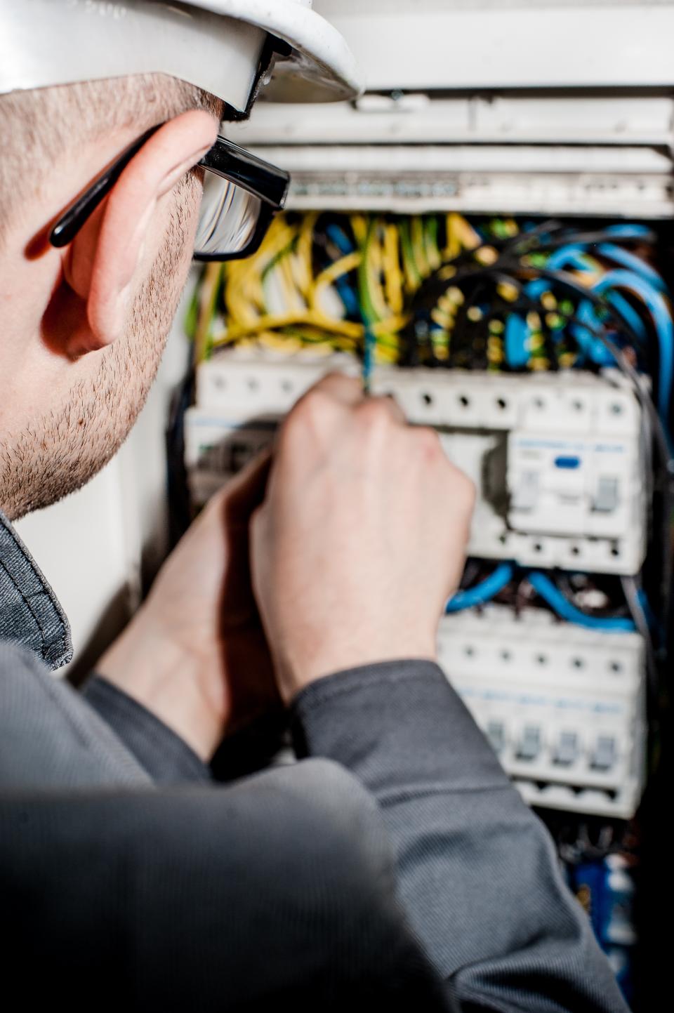 Wiring terminated inside a distribution board